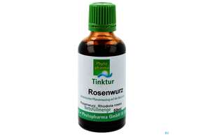 Sie sehen eine Packung Rosenwurz Tinktur Phytopharma 50ml, Produktbild: 01 Rosenwurz Tinktur Phytopharma 50ml, A-Nr.: 4434965 - 01