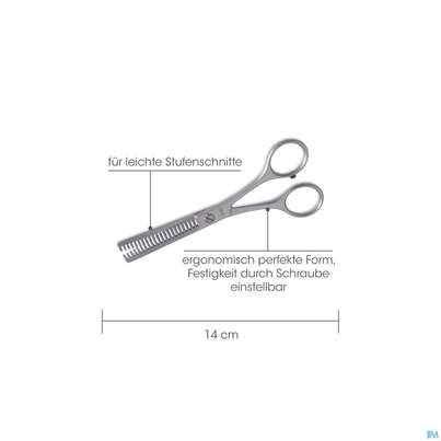 Scheren Canal Rostfrei Effilierschere 14cm 1022- 1st, A-Nr.: 4881581 - 02