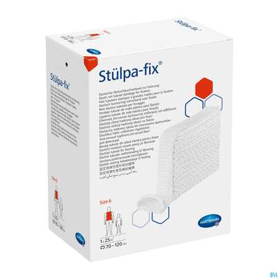 Sie sehen eine Packung Schlauchverband Stuelpa/fix Netz Gr 6 Rumpf Uebergross 25m, Produktbild: 02 Schlauchverband Stuelpa/fix Netz Gr 6 Rumpf Uebergross 25m, A-Nr.: 1734626 - 02