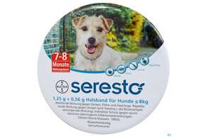 Seresto Halsband F/hunde Kleiner Gleich 8kg 1,25g + 0,56g 1st, A-Nr.: 3907692 - 01