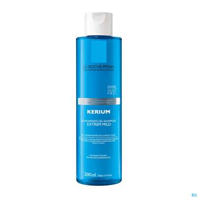 Sie sehen eine Packung Shampoon La Roche Posay Kerium Extrem Mild 200ml, Produktbild: 01 Shampoon La Roche Posay Kerium Extrem Mild 200ml, A-Nr.: 4195466 - 01