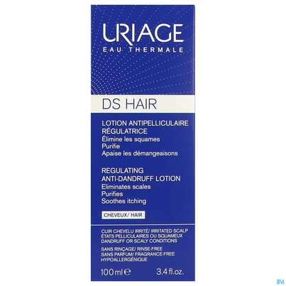 Sie sehen eine Packung Shampoon Uriage/ds Hair Anti-schuppen 100ml, Produktbild: 01 Shampoon Uriage/ds Hair Anti-schuppen 100ml, A-Nr.: 5618213 - 01