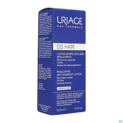Sie sehen eine Packung Shampoon Uriage/ds Hair Anti-schuppen 100ml, Produktbild: 02 Shampoon Uriage/ds Hair Anti-schuppen 100ml, A-Nr.: 5618213 - 02