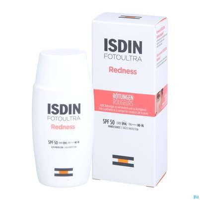 Sie sehen eine Packung Sonnenprodukte Isdin/fotoultra Redness Lsf50 50ml, Produktbild: 04 Sonnenprodukte Isdin/fotoultra Redness Lsf50 50ml, A-Nr.: 5670484 - 04