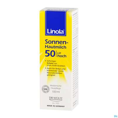 Sonnenprodukte Linola Sonne Hautmilch 100ml, A-Nr.: 4613892 - 02