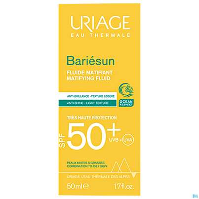 Sonnenprodukte Uriage/bariesun Fluid Spf50+ Mattierend 50ml, A-Nr.: 5617981 - 02
