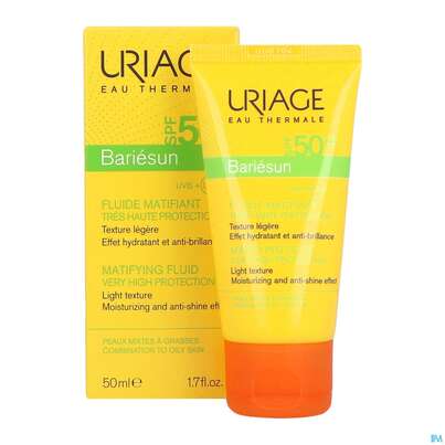 Sonnenprodukte Uriage/bariesun Fluid Spf50+ Mattierend 50ml, A-Nr.: 5617981 - 06