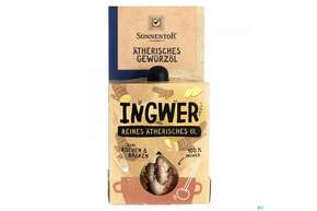 Sie sehen eine Packung Sonnentor Aetherisches Gewuerzoel Ingwer 17004 4,5ml, Produktbild: 01 Sonnentor Aetherisches Gewuerzoel Ingwer 17004 4,5ml, A-Nr.: 5227056 - 01