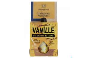 Sie sehen eine Packung Sonnentor Aetherisches Gewuerzoel Vanille-extrakt Alt 17053 4,5ml, Produktbild: 01 Sonnentor Aetherisches Gewuerzoel Vanille-extrakt Alt 17053 4,5ml, A-Nr.: 5227085 - 01