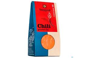 Sie sehen eine Packung Sonnentor Bio Chili Feuerscharf Gemahlen 00781 40g, Produktbild: 01 Sonnentor Bio Chili Feuerscharf Gemahlen 00781 40g, A-Nr.: 4149940 - 01