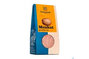 Sie sehen eine Packung Sonnentor Bio Muskat Gemahlen 00309 30g, Produktbild: 01 Sonnentor Bio Muskat Gemahlen 00309 30g, A-Nr.: 3740298 - 01