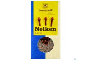 Sie sehen eine Packung Sonnentor Bio Nelken Ganz 00328 35g, Produktbild: 01 Sonnentor Bio Nelken Ganz 00328 35g, A-Nr.: 3740306 - 01