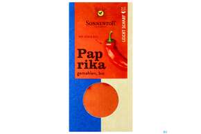 Sie sehen eine Packung Sonnentor Bio Paprika Scharf Gemahlen 00669 50g, Produktbild: 01 Sonnentor Bio Paprika Scharf Gemahlen 00669 50g, A-Nr.: 5228015 - 01