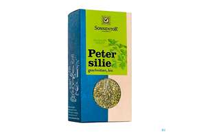 Sie sehen eine Packung Sonnentor Bio Petersilie Geschnitten 00314 15g, Produktbild: 01 Sonnentor Bio Petersilie Geschnitten 00314 15g, A-Nr.: 3740358 - 01