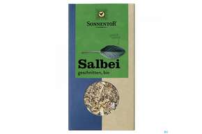 Sie sehen eine Packung Sonnentor Bio Salbei 00899 15g, Produktbild: 01 Sonnentor Bio Salbei 00899 15g, A-Nr.: 5228067 - 01