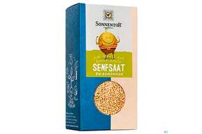 Sie sehen eine Packung Sonnentor Bio Senfsaat Gelb 00773 120g, Produktbild: 01 Sonnentor Bio Senfsaat Gelb 00773 120g, A-Nr.: 4150340 - 01