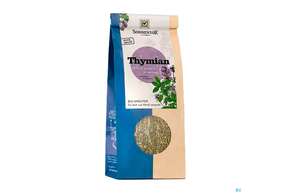 Sie sehen eine Packung Sonnentor Bio Thymian Tee Lose 00561 70g, Produktbild: 01 Sonnentor Bio Thymian Tee Lose 00561 70g, A-Nr.: 4307451 - 01