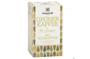 Sie sehen eine Packung Sonnentor Gruener Kaffee Bio Aufgussbeutel 02906 18st, Produktbild: 01 Sonnentor Gruener Kaffee Bio Aufgussbeutel 02906 18st, A-Nr.: 4276006 - 01