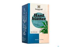 Sie sehen eine Packung Sonnentor Tee/bio/doppelkammerbeutel Hanfblaetter Bio 02638 18st, Produktbild: 01 Sonnentor Tee/bio/doppelkammerbeutel Hanfblaetter Bio 02638 18st, A-Nr.: 5226909 - 01