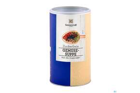 Sie sehen eine Packung Sonnentor Zuckerfreie Gemuesesuppe Gastrodose 91475 850g, Produktbild: 01 Sonnentor Zuckerfreie Gemuesesuppe Gastrodose 91475 850g, A-Nr.: 5227211 - 01