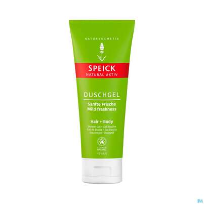 Sie sehen eine Packung Speick Natural/aktiv Duschgel Nr 61141 200ml, Produktbild: 01 Speick Natural/aktiv Duschgel Nr 61141 200ml, A-Nr.: 4196448 - 01