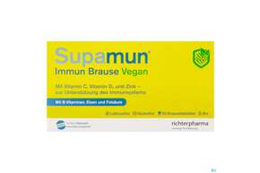 Sie sehen eine Packung Supamun Immun Brause Vegan 30st, Produktbild: 01 Supamun Immun Brause Vegan 30st, A-Nr.: 5181868 - 01