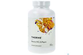 Sie sehen eine Packung Thorne Kapseln Betaine Hcl+pepsin Centrosan 225st, Produktbild: 01 Thorne Kapseln Betaine Hcl+pepsin Centrosan 225st, A-Nr.: 4066384 - 01