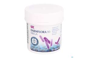 Sie sehen eine Packung Uk-darmflora 10 Mega Kapseln -post Apo 50st, Produktbild: 01 Uk-darmflora 10 Mega Kapseln -post Apo 50st, A-Nr.: 4094498 - 01