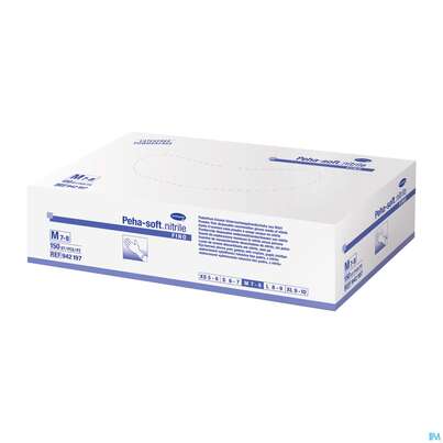 Sie sehen eine Packung Untersuchungshandschuhe Peha/soft/puderfrei Nitrile Unsteril Fino Xl 150st, Produktbild: 03 Untersuchungshandschuhe Peha/soft/puderfrei Nitrile Unsteril Fino Xl 150st, A-Nr.: 3836555 - 03
