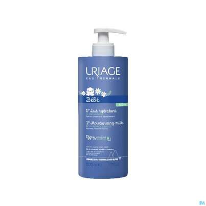 Sie sehen eine Packung Uriage Baby Hydratisierende Koerpermilch 500ml, Produktbild: 03 Uriage Baby Hydratisierende Koerpermilch 500ml, A-Nr.: 5617567 - 03