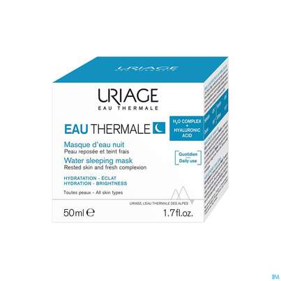 Sie sehen eine Packung Uriage Hydro-aktiv Maske Nacht 50ml, Produktbild: 01 Uriage Hydro-aktiv Maske Nacht 50ml, A-Nr.: 5618414 - 01