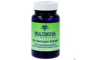 Sie sehen eine Packung Vitalpilz Kapseln Extrakt/100%/bio Hericium 60st, Produktbild: 01 Vitalpilz Kapseln Extrakt/100%/bio Hericium 60st, A-Nr.: 4097947 - 01