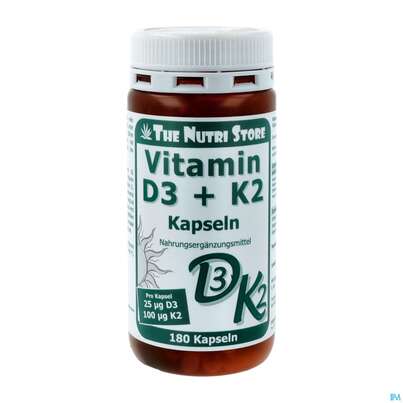 Vitamin D3+k2 Kapseln Hirundo 180st, A-Nr.: 5413267 - 02