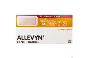 Wundauflagen Allevyn Gentle Border Haftend +silikonkleber 10x20cm 10st, A-Nr.: 3967406 - 01