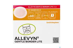 Wundauflagen Allevyn Gentle Border Lite Oval 8,6x 7,7cm 10st, A-Nr.: 4020442 - 01