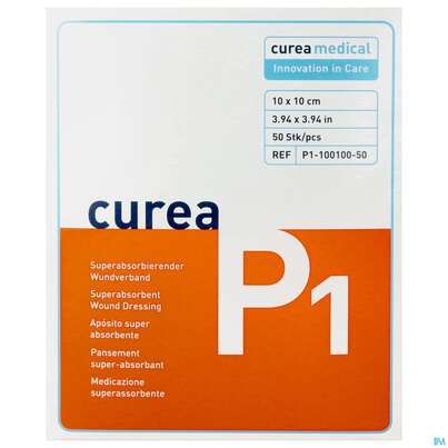 Wundauflagen Curea P1 10x 10cm 50st, A-Nr.: 3468011 - 01