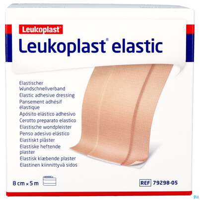 Wundpflaster Leukoplast/elastic Meterware 5mx 8cm 7929805 1st, A-Nr.: 4803799 - 01