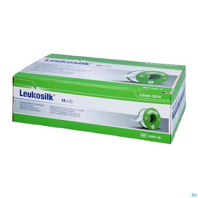 Wundpflaster Leukosilk Rollenpflaster 9,2mx 2,5cm 0956700 12st, A-Nr.: 1593261 - 02