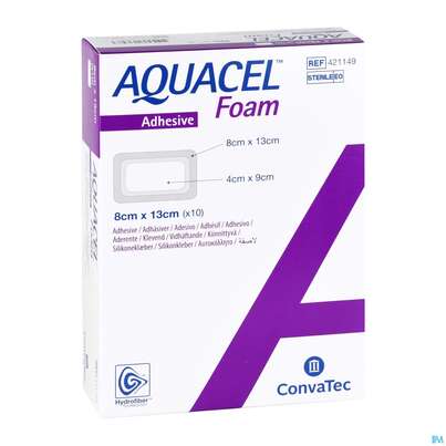 Wundverband Aquacel Foam Adhesive 8x 13cm 42114 10st, A-Nr.: 4350139 - 03