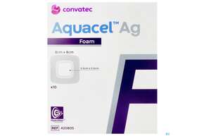 Wundverband Aquacel/ag Foam Adhesive 8x 8cm -tam 10st, A-Nr.: 4743347 - 01