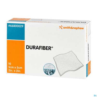 Wundverband Durafiber/gelbildend 5x 5cm 10st, A-Nr.: 3815961 - 02