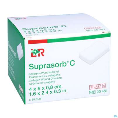 Wundverband Suprasorb Steril C Kollagen 4x 6x 0,8cm 5st, A-Nr.: 2203552 - 03