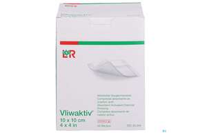 Wundverband Vliwaktiv-aktivkohle Saugkompresse Steril 10x 10cm 20st, A-Nr.: 1367613 - 01