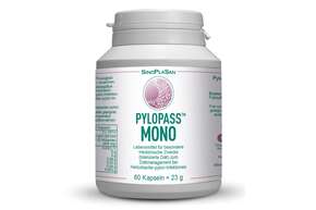 Sie sehen eine Packung Pylopass MONO 60 Kapseln bei H. pylori, Produktbild: 01 Pylopass MONO 60 Kapseln bei H. pylori, A-Nr.: 4737157 - 01