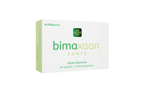 Sie sehen eine Packung Bimaxaan forte® – Natürliche Unterstützung für den Haarwuchs, Produktbild: 01 Bimaxaan forte® – Natürliche Unterstützung für den Haarwuchs, A-Nr.: 4034711 - 01