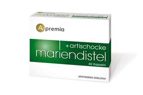 Sie sehen eine Packung Apremia Mariendistel + Artischocke, Produktbild: 01 Apremia Mariendistel + Artischocke, A-Nr.: 5934730 - 01