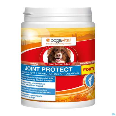 Sie sehen eine Packung Veterinaerprodukte Bogavital Joint Protect Hund Forte 500g, Produktbild: 01 Veterinaerprodukte Bogavital Joint Protect Hund Forte 500g, A-Nr.: 4610735 - 01