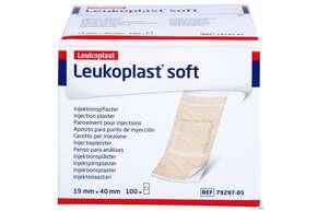 Injektionspflaster Leukoplast/soft 19x40mm 7929705 100st, A-Nr.: 4803859 - 01