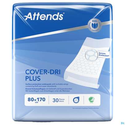 Krankenunterlagen Attends Cover Dri Plus 80x170cm 120st, A-Nr.: 3887512 - 01