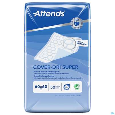 Krankenunterlagen Attends Cover Dri Super 60x 60cm 200st, A-Nr.: 3887529 - 02